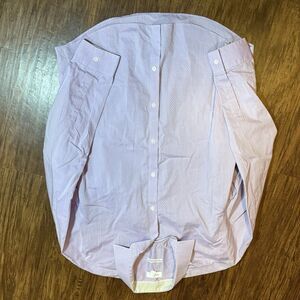 Calvin Klein Men’s Medium Button Down Shirt Cotton Lavender Infinite Cool